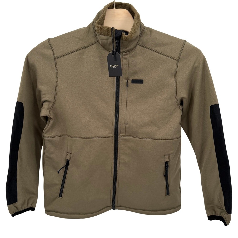 NWT Filson Men's Size M Granite Spire‎ Fleece Jacket Field Olive Water Resistant